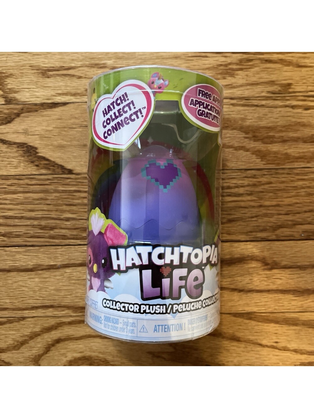 Hatchimals Hatchtopia Life Collector Plush Surprise Egg Purple - New